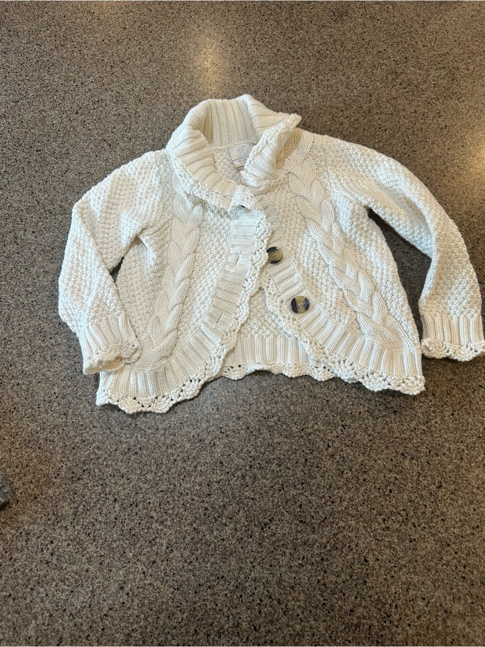 Wildfox Ivory Knit Button Cardigan